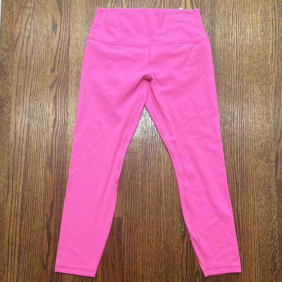 CRZ YOGA ButterLuxe Naked Feel Neon Hot Pink Leggings NWT Sz L / 12 - Picture 2 of 13